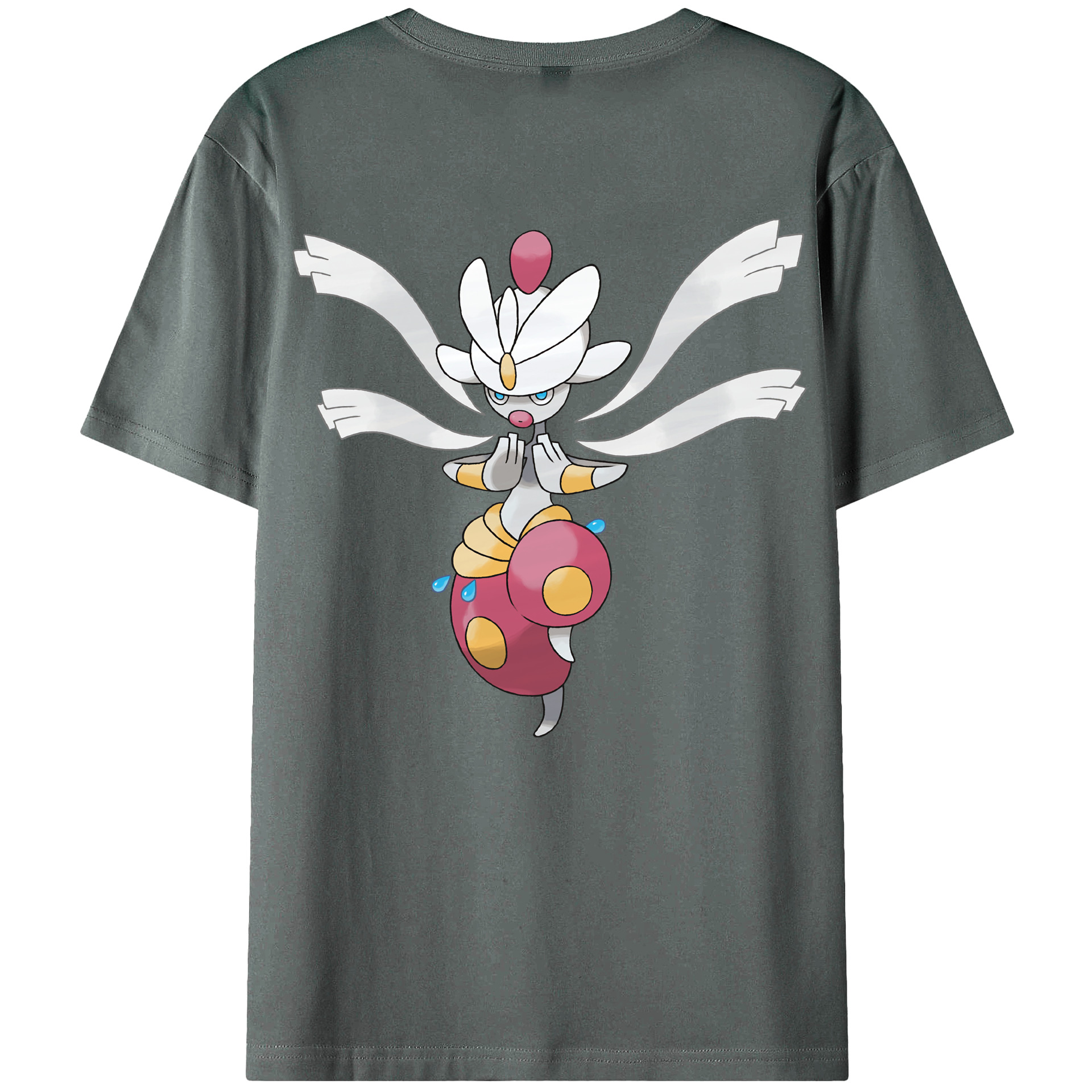（画像用） ポケットモンスター Pokémon 綿100％ メンズ半袖Tシャツ（バックプリント） 通気性